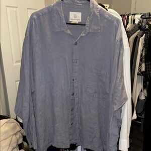Men's Casual Button Down Shirt - Gray